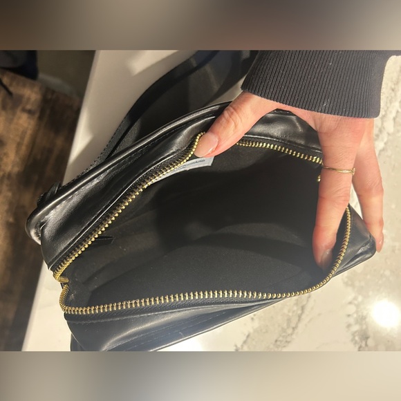 Amanda Uprichard Black Quilted Belt Bag Crossbody Purse - Picture 8 of 13